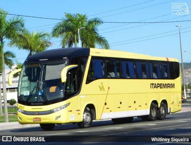 Viação Itapemirim 60037 na cidade de Vitória, Espírito Santo, Brasil, por Whitiney Siqueira. ID da foto: 9315742.