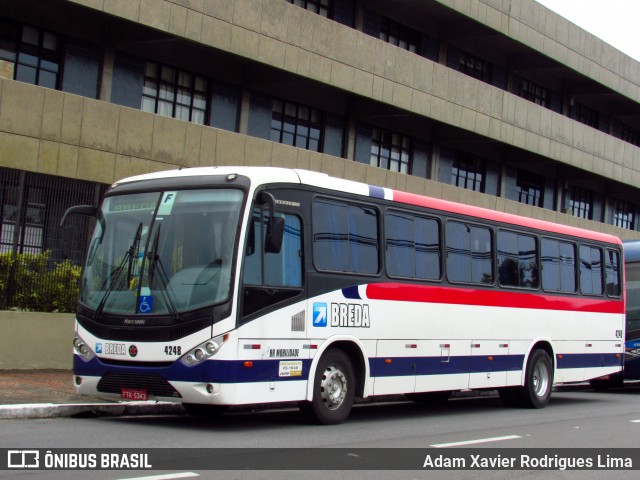 Breda Transportes e Serviços 4248 na cidade de Praia Grande, São Paulo, Brasil, por Adam Xavier Rodrigues Lima. Número da foto: #9316031.