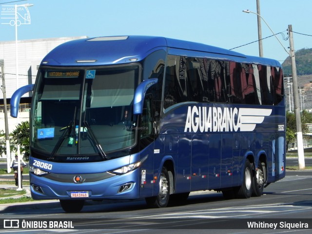 Viação Águia Branca 28060 na cidade de Vitória, Espírito Santo, Brasil, por Whitiney Siqueira. ID da foto: 9315770.