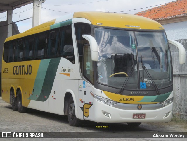 Empresa Gontijo de Transportes 21305 na cidade de Fortaleza, Ceará, Brasil, por Alisson Wesley. ID da foto: 9317157.