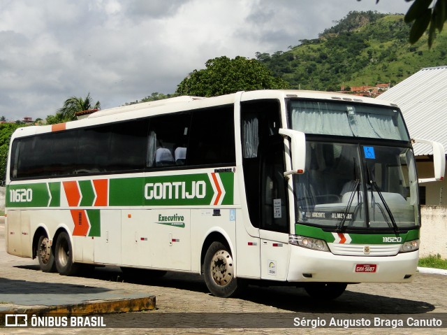 Empresa Gontijo de Transportes 11620 na cidade de Almenara, Minas Gerais, Brasil, por Sérgio Augusto Braga Canuto. ID da foto: 9316155.