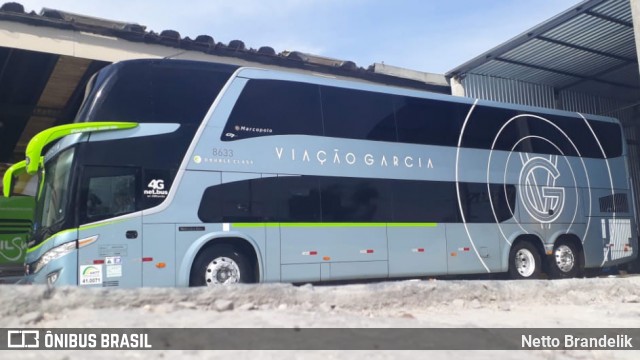 Viação Garcia 8633 na cidade de Curitiba, Paraná, Brasil, por Netto Brandelik. Número da foto: #9317006.