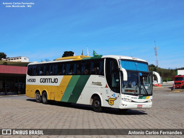 Empresa Gontijo de Transportes 14500 na cidade de João Monlevade, Minas Gerais, Brasil, por Antonio Carlos Fernandes. ID da foto: 9316705.