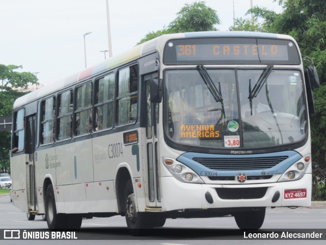 Transportes Futuro C30074 na cidade de Rio de Janeiro, Rio de Janeiro, Brasil, por Leonardo Alecsander. ID da foto: 9315121.