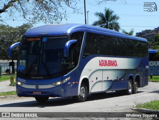 Viação Águia Branca 24200 na cidade de Vitória, Espírito Santo, Brasil, por Whitiney Siqueira. ID da foto: 9315769.