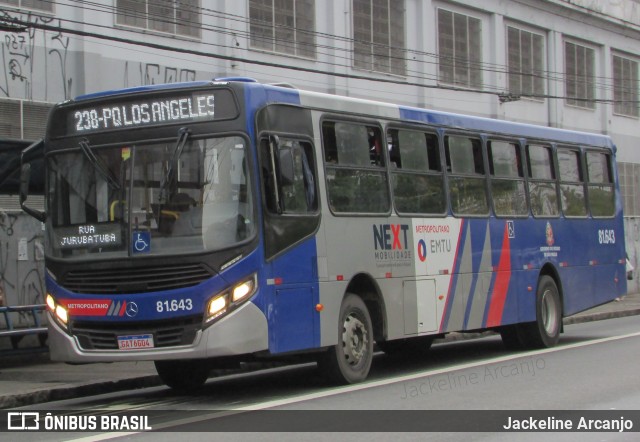 Next Mobilidade - ABC Sistema de Transporte 81.643 na cidade de Santo André, São Paulo, Brasil, por Jackeline Arcanjo. ID da foto: 9315072.