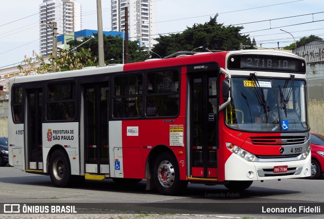 Allibus Transportes 4 5157 na cidade de São Paulo, São Paulo, Brasil, por Leonardo Fidelli. Número da foto: #9320919.
