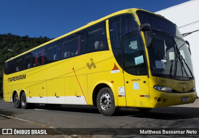 Viação Itapemirim 8911 na cidade de Juiz de Fora, Minas Gerais, Brasil, por Mattheus Bassamar Neto. ID da foto: 9320998.