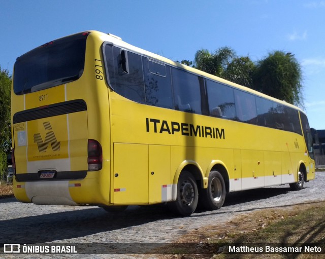 Viação Itapemirim 8911 na cidade de Juiz de Fora, Minas Gerais, Brasil, por Mattheus Bassamar Neto. ID da foto: 9321001.