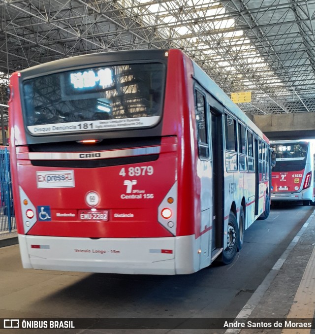 Express Transportes Urbanos Ltda 4 8979 na cidade de São Paulo, São Paulo, Brasil, por Andre Santos de Moraes. ID da foto: 9319840.