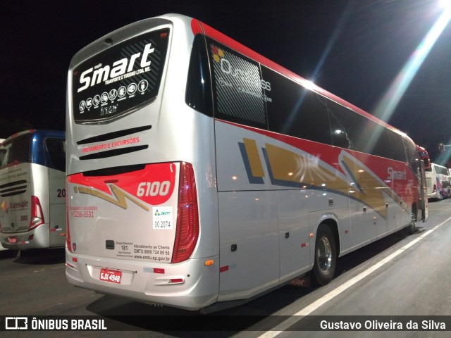 Viação Smart Transporte e Turismo 6100 na cidade de Brasília, Distrito Federal, Brasil, por Gustavo Oliveira da Silva. Número da foto: #9318459.