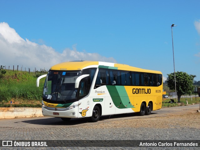 Empresa Gontijo de Transportes 18335 na cidade de João Monlevade, Minas Gerais, Brasil, por Antonio Carlos Fernandes. Número da foto: #9318934.
