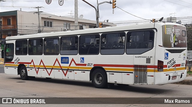 Nortran Transportes Coletivos 6521 na cidade de Porto Alegre, Rio Grande do Sul, Brasil, por Max Ramos. Número da foto: #9319166.