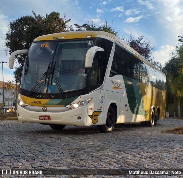 Empresa Gontijo de Transportes 18185 na cidade de Juiz de Fora, Minas Gerais, Brasil, por Mattheus Bassamar Neto. Número da foto: #9320978.