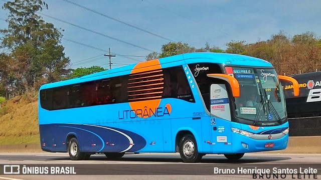 Litorânea Transportes Coletivos 5982 na cidade de Arujá, São Paulo, Brasil, por Bruno Henrique Santos Leite. ID da foto: 9318618.