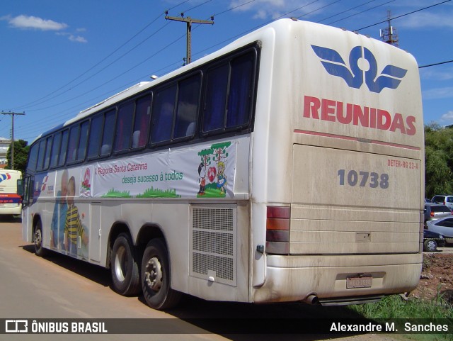 Reunidas Transportes Coletivos 10738 na cidade de Carambeí, Paraná, Brasil, por Alexandre M.  Sanches. Número da foto: #9320479.