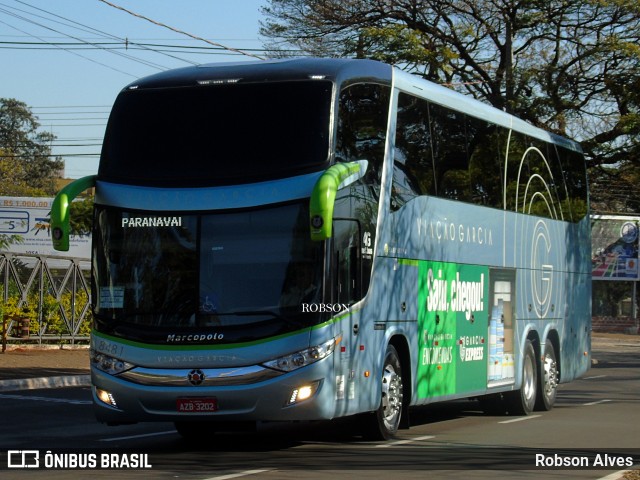 Viação Garcia 8481 na cidade de Maringá, Paraná, Brasil, por Robson Alves. ID da foto: 9320147.