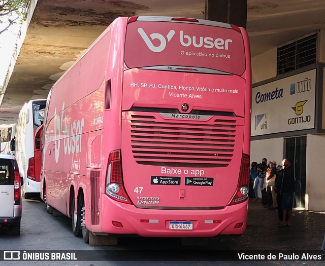 Buser Brasil Tecnologia 47 na cidade de Belo Horizonte, Minas Gerais, Brasil, por Vicente de Paulo Alves. ID da foto: 9233996.