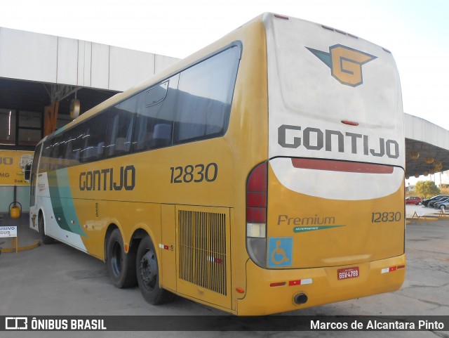 Empresa Gontijo de Transportes 12830 na cidade de Perdões, Minas Gerais, Brasil, por Marcos de Alcantara Pinto. Número da foto: #9234281.