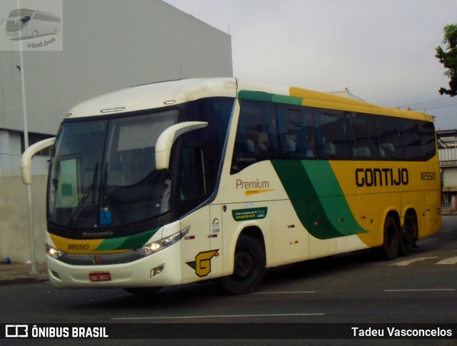 Empresa Gontijo de Transportes 18550 na cidade de Rio de Janeiro, Rio de Janeiro, Brasil, por Tadeu Vasconcelos. ID da foto: 9232435.