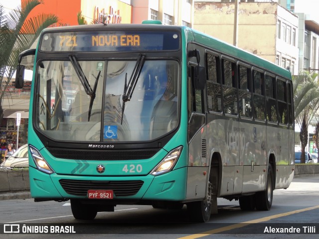 VSFL - Viação São Francisco 420 na cidade de Juiz de Fora, Minas Gerais, Brasil, por Alexandre Tilli. ID da foto: 9232480.