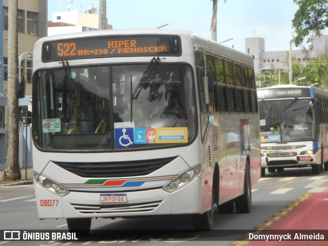 Consórcio Unitrans - 08 > Reunidas Transportes 08077 na cidade de João Pessoa, Paraíba, Brasil, por Domynnyck Almeida. Número da foto: #9233497.