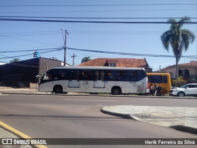 Auto Viação Mercês ML312 na cidade de Curitiba, Paraná, Brasil, por Herik Ferreira da Silva. Número da foto: #9232279.