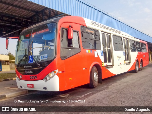 Itajaí Transportes Coletivos 2059 na cidade de Campinas, São Paulo, Brasil, por Danilo Augusto. Número da foto: #9232308.