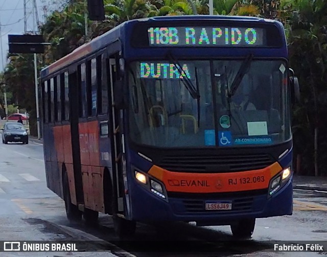 Evanil Transportes e Turismo RJ 132.063 na cidade de Nova Iguaçu, Rio de Janeiro, Brasil, por Fabrício Félix. Número da foto: #9232683.