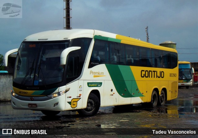 Empresa Gontijo de Transportes 18390 na cidade de Feira de Santana, Bahia, Brasil, por Tadeu Vasconcelos. ID da foto: 9232407.