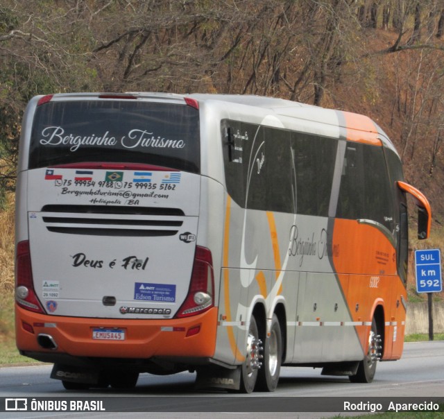 Berguinho Turismo 6002 na cidade de Carmópolis de Minas, Minas Gerais, Brasil, por Rodrigo  Aparecido. Número da foto: #9233020.