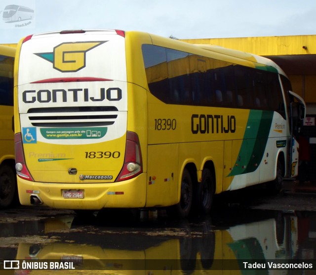 Empresa Gontijo de Transportes 18390 na cidade de Feira de Santana, Bahia, Brasil, por Tadeu Vasconcelos. ID da foto: 9232400.