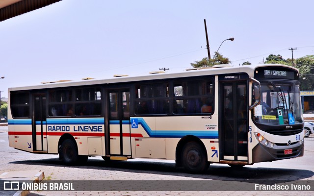 Rápido Linense 510 na cidade de Lins, São Paulo, Brasil, por Francisco Ivano. Número da foto: #9321669.