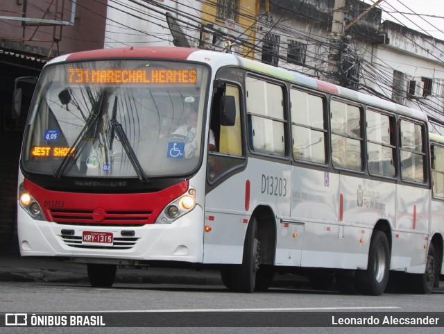 Transportes Barra D13203 na cidade de Rio de Janeiro, Rio de Janeiro, Brasil, por Leonardo Alecsander. ID da foto: 9321179.