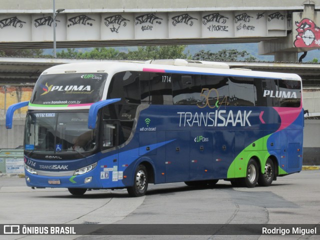 Trans Isaak Turismo 1714 na cidade de Rio de Janeiro, Rio de Janeiro, Brasil, por Rodrigo Miguel. Número da foto: #9323573.