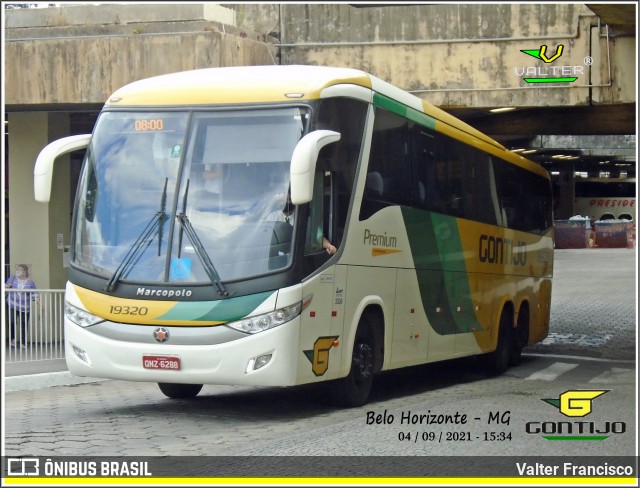 Empresa Gontijo de Transportes 19320 na cidade de Belo Horizonte, Minas Gerais, Brasil, por Valter Francisco. ID da foto: 9321717.