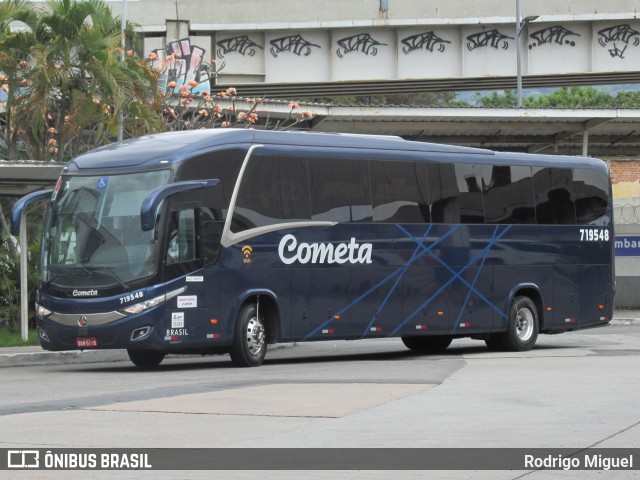 Viação Cometa 719548 na cidade de Rio de Janeiro, Rio de Janeiro, Brasil, por Rodrigo Miguel. ID da foto: 9323581.