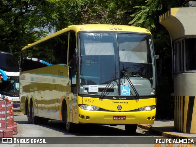 Viação Itapemirim 8813 na cidade de São Paulo, São Paulo, Brasil, por FELIPE ALMEIDA. Número da foto: #9321243.