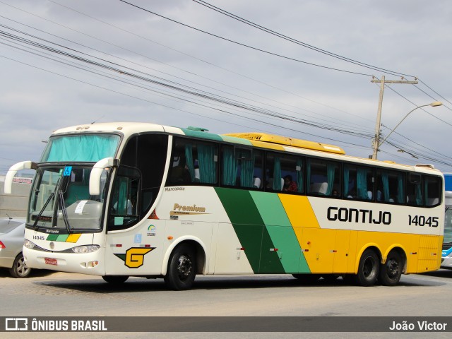 Empresa Gontijo de Transportes 14045 na cidade de Vitória da Conquista, Bahia, Brasil, por João Victor. ID da foto: 9321131.