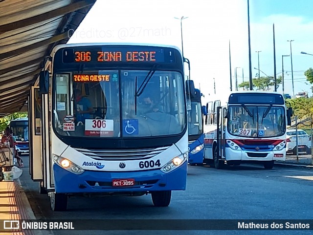 Viação Atalaia Transportes 6004 na cidade de Aracaju, Sergipe, Brasil, por Matheus dos Santos. ID da foto: 9321971.