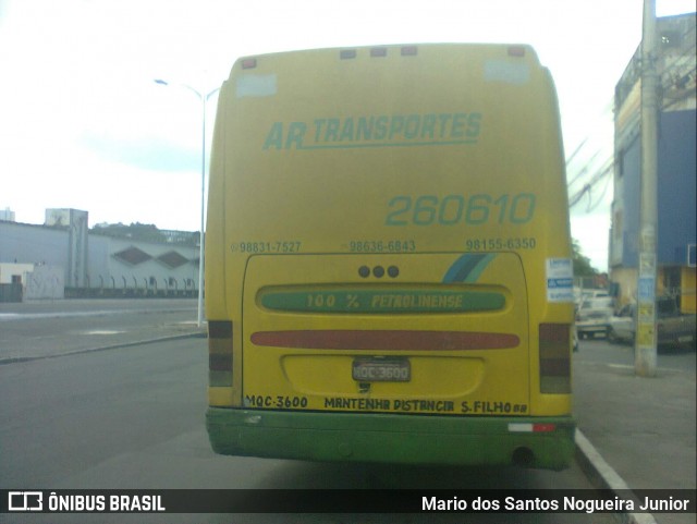 AR Transportes 260610 na cidade de Salvador, Bahia, Brasil, por Mario dos Santos Nogueira Junior. Número da foto: #9322550.