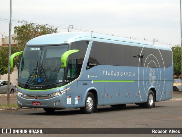 Viação Garcia 8483 na cidade de Paranavaí, Paraná, Brasil, por Robson Alves. Número da foto: #9322413.