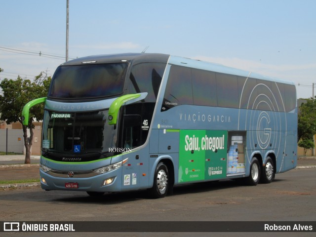 Viação Garcia 8421 na cidade de Paranavaí, Paraná, Brasil, por Robson Alves. ID da foto: 9322458.