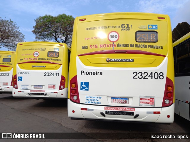 Viação Pioneira 232408 na cidade de Gama, Distrito Federal, Brasil, por isaac rocha lopes. Número da foto: #9321638.