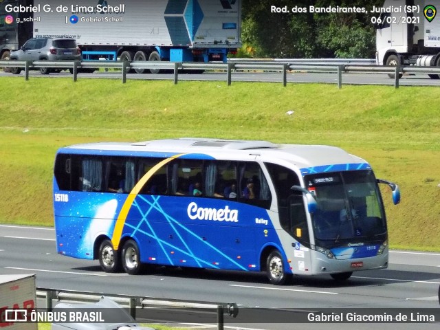 Viação Cometa 15118 na cidade de Jundiaí, São Paulo, Brasil, por Gabriel Giacomin de Lima. ID da foto: 9237297.