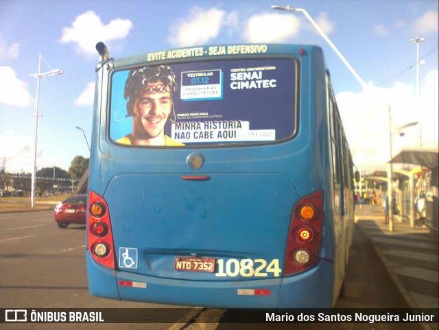 Concessionária Salvador Norte - CSN Transportes 10824 na cidade de Salvador, Bahia, Brasil, por Mario dos Santos Nogueira Junior. Número da foto: #9235325.