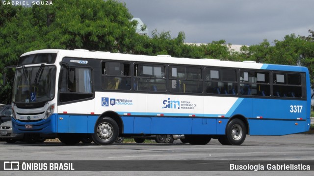Emflotur - Empresa Florianópolis de Transportes Coletivos 3317 na cidade de Florianópolis, Santa Catarina, Brasil, por Busologia Gabrielística. Número da foto: #9235286.