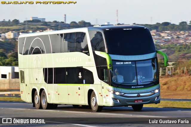 Viação Garcia 7317 na cidade de Mogi Guaçu, São Paulo, Brasil, por Luiz Gustavo Faria. ID da foto: 9235958.