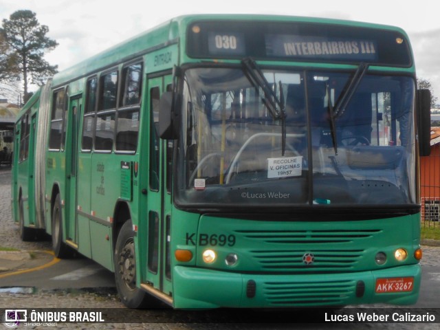 Viação Tamandaré KB699 na cidade de Curitiba, Paraná, Brasil, por Lucas Weber Calizario. Número da foto: #9237288.