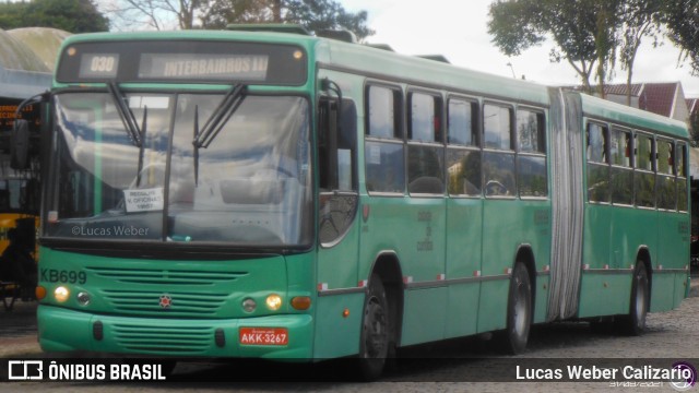 Viação Tamandaré KB699 na cidade de Curitiba, Paraná, Brasil, por Lucas Weber Calizario. ID da foto: 9237284.